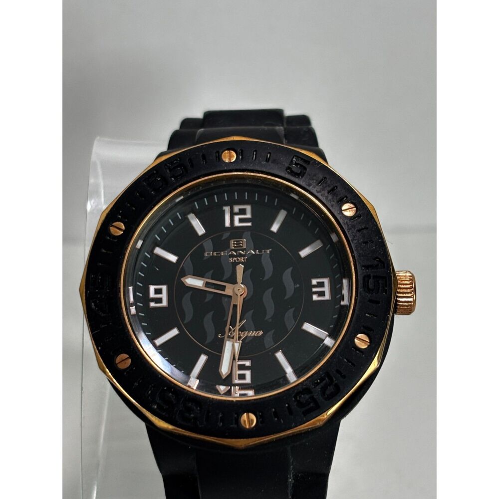 Oceanaut Acqua OC0220 black dial quartz women's watch, working